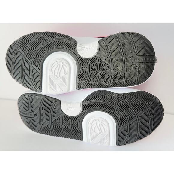 Nike Hustle D 11 Sneakers Girls 5Y Pink Wht Blk Basketball Shoes DV8996 601 NWT - Picture 4 of 6